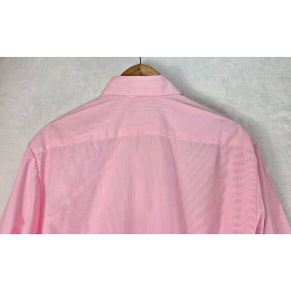 Rock N Roll Women's Shirt 50's Elvis Pink White Stripe XL Button-Up Long Sleeve - Picture 5 of 16